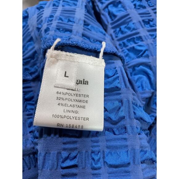 Cult Gaia 'Castila' Blue Crepe Embellished Dress Size L - Picture 5 of 5